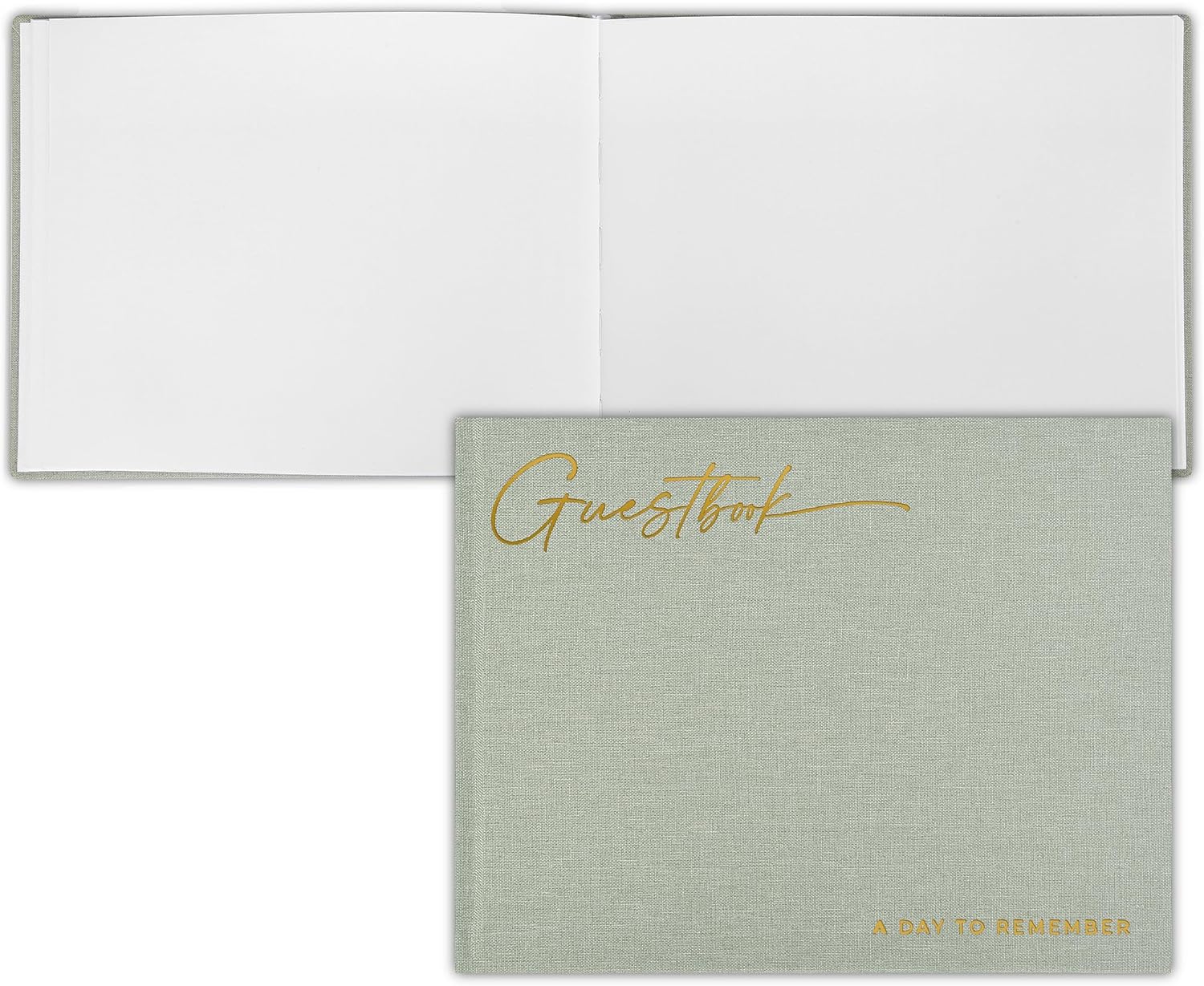 ZICOTO Beautiful Wedding Guest Book for Your Wedding Reception - Simply Elegant Guestbook to Sign in and Add Polaroid Photos - The Perfect Baby Shower Guest Book for The Special Day