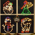 200l19'' 4 pack christmas window silhouette lights decorations, main product view