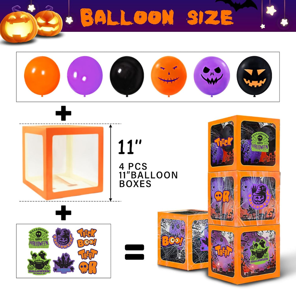 halloween party decorations kit, 43" giant tree balloon, side view