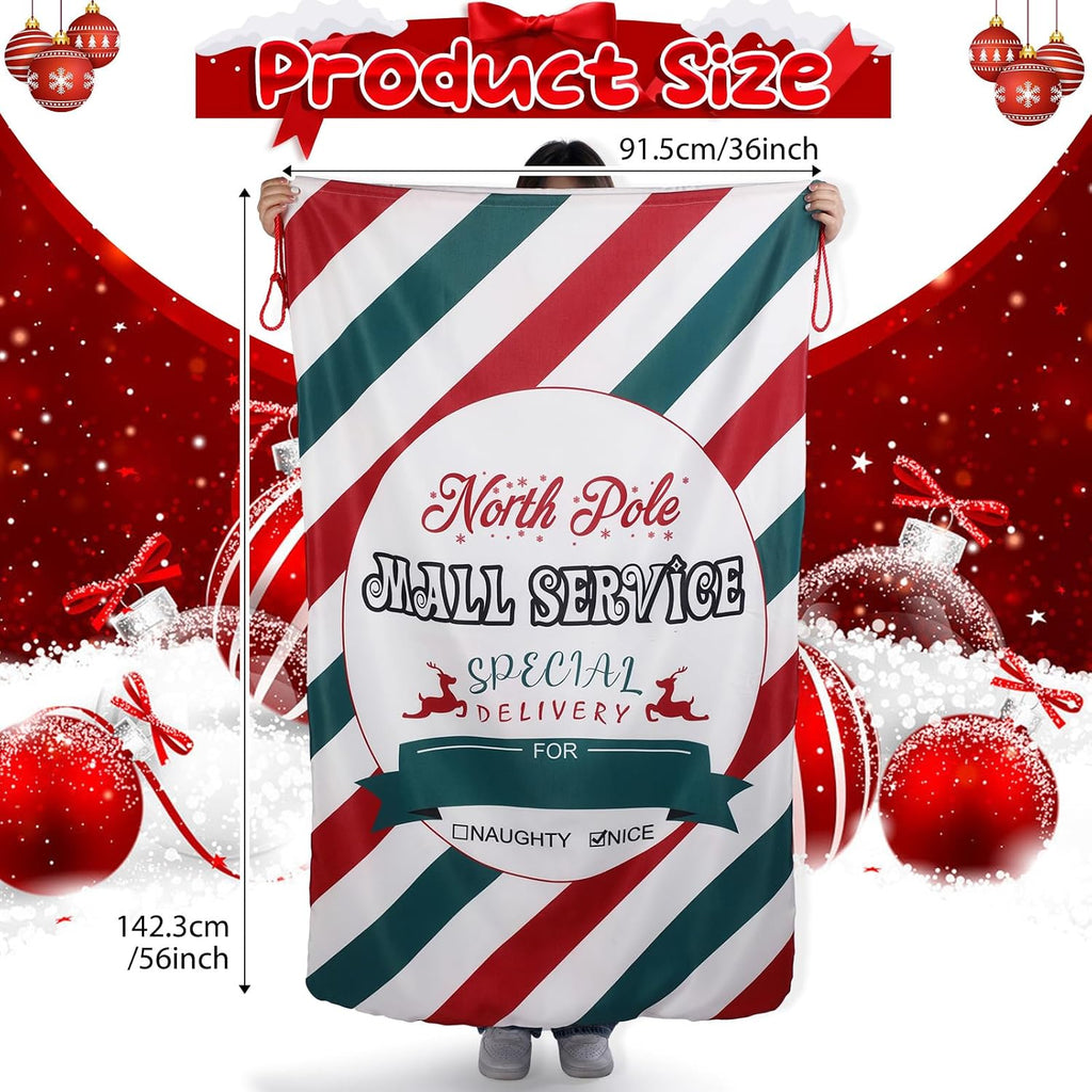 treela 56 x 36 inch jumbo christmas santa shown in use