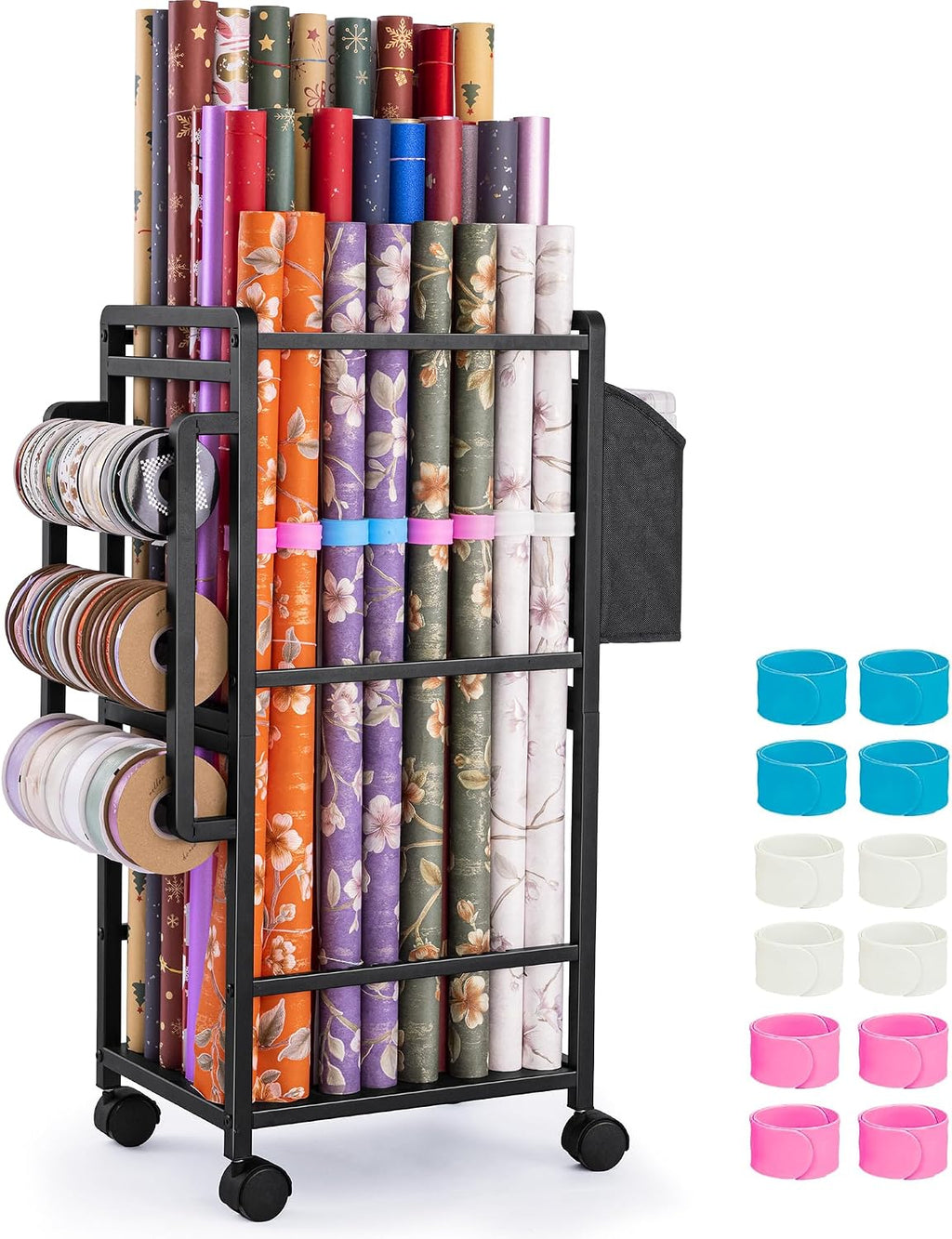 aquzee wrapping paper storage, rolling gift wrap storage, main product view