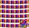 6 Pack 10 Feet Rainbow Foil Fringe Garland Metallic Tinsel Streamers Banner Wall Hanging Curtain Backdrop for Parade Floats, Birthday, Graduate, Mother's Day, Wedding Party Decoration