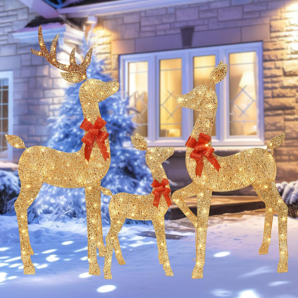 hoyechi 5 ft oversized christmas decorations outdoor lighted, main product view