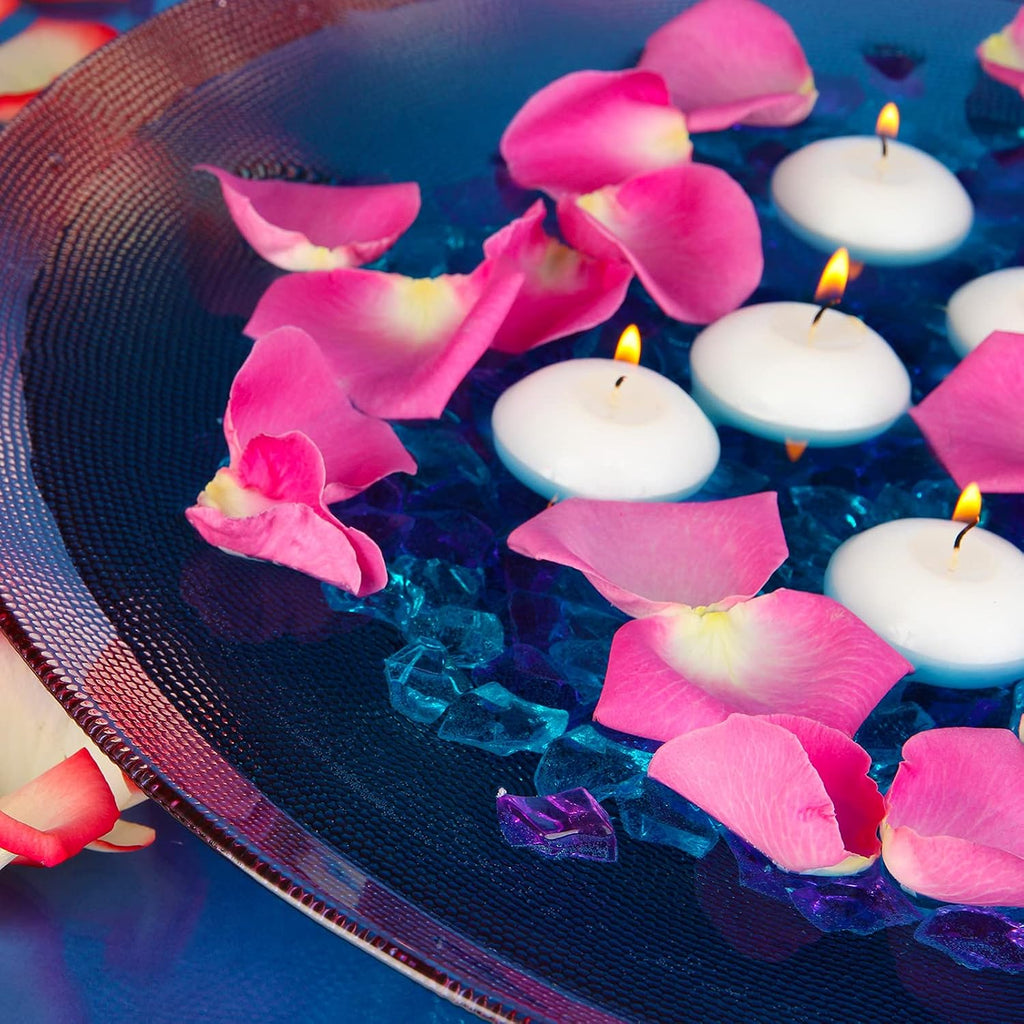 Nuanchu 20 Pcs 1.5 Inch White Floating Candles Centerpieces for Wedding Small Unscented Floating Candles Decoration for Wedding Anniversary Halloween Party Holiday Party Gifts Home Pool Decor