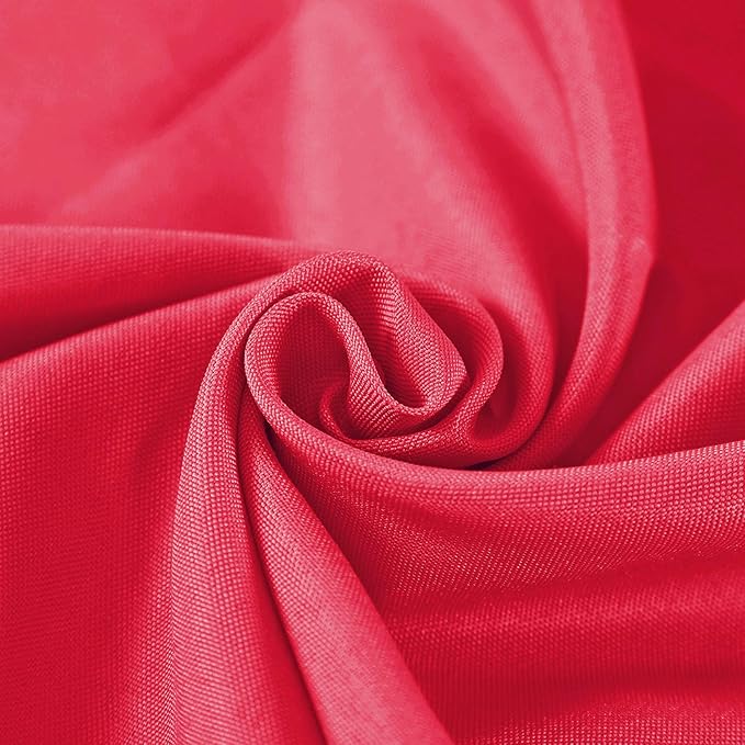 Cloth Napkins 17x17 inch Washable Polyester Dinner Napkins Soft Table Napkins for Wedding Party Dining Banquet(Red,25PCS)