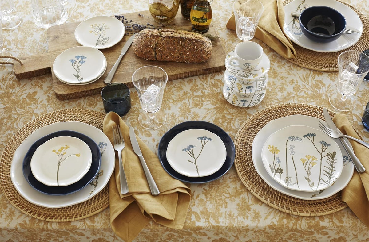 Lenox Wildflowers Tidbit Plate Set for 4, Small 6" Appetizer Plates 4-Piece