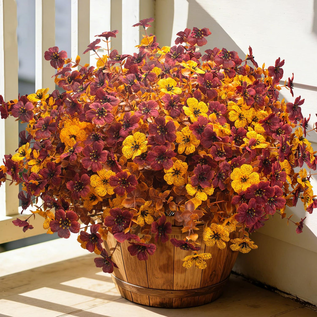 artificial fall flowers uv resistant outdoor autumn plants, main product view