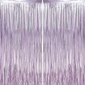 2 Pack Light Purple Foil Fringe Backdrop Curtains, Tinsel Streamers Party Decorations, Fringe Backdrop, Door Shimmer for Baby Shower or Birthday Party