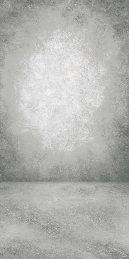 8x16ft Grey Portrait Photography Backdrops Solid Texture Abstract Photo Background for Photoshoot