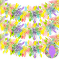 TURNMEON 3 Pack Easter Colorful Tinsel Garlands Easter Decorations,Total 45 Ft Easter Eggs Garland Metallic Streamer Hanging Fringe Garland Easter Decorations Home Indoor Outdoor Party,Each 15Ft by 6"