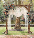 S.N.HANDICRAFTS Macrame Large Curtain Bohemian Boho Decoration Backdrop Wedding Wall Hanging (75X85)