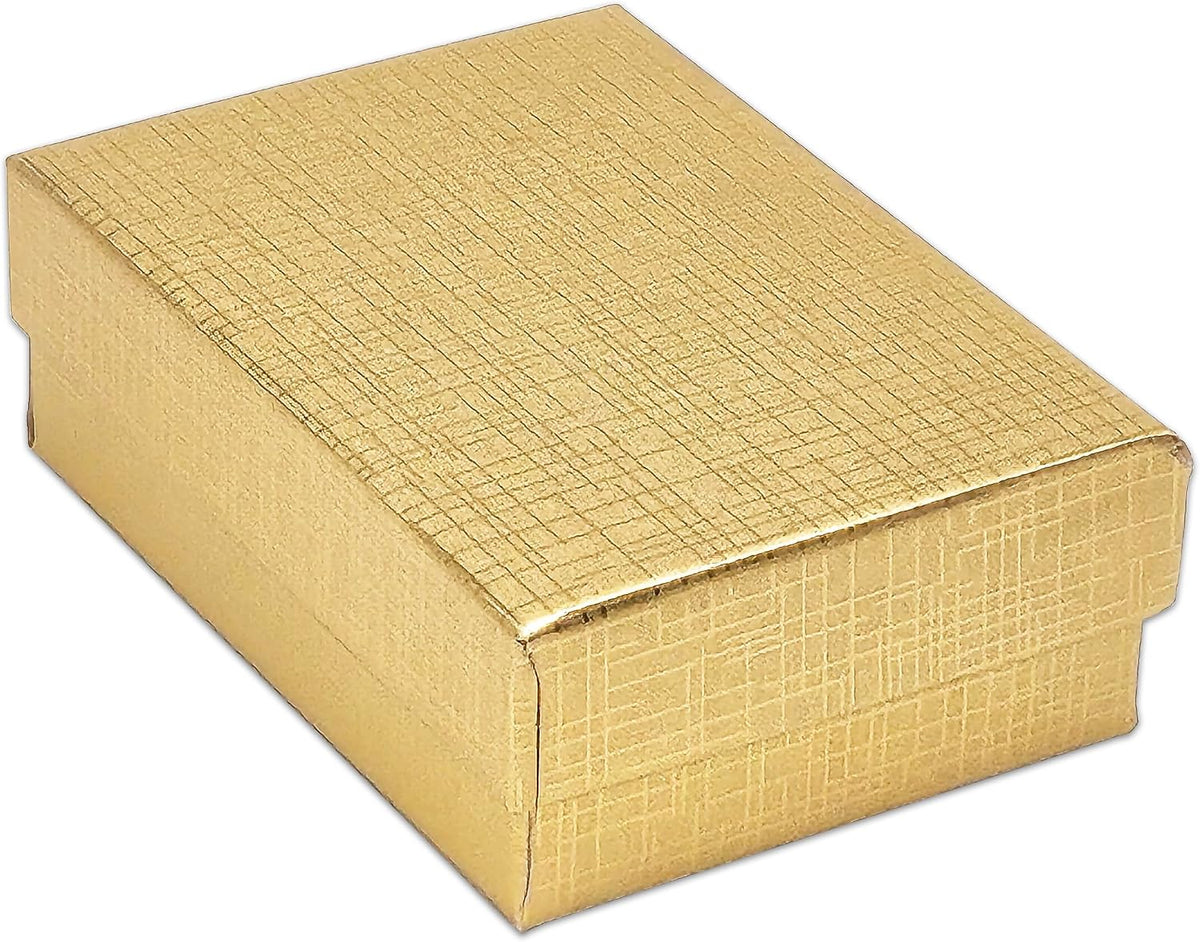 thedisplayguys 100pc cardboard linen paper jewelry gift boxes, main product view