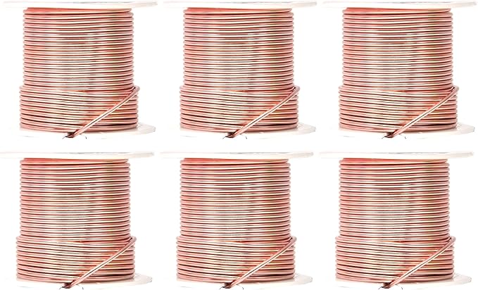 Mandala Crafts 14 Gauge Anodized Aluminum Craft Wire for Jewelry Making – 330 FT Colored Flexible Rose Gold Combo Wire - Bendable for Bonsai Armature Crafting Sculpting