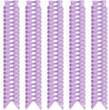 Bright Creations 100 Pack Purple Twist Tie Bows for Treat Bags, 3" Small Satin Ribbons for Craft Decoration, Gift Wrap, Themed Party Favors, Baked Goods - Purple Bow