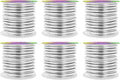 Mandala Crafts 8 Gauge Anodized Aluminum Craft Wire for Jewelry Making - 120 FT Colored Flexible Silver Combo Wire - Bendable for Bonsai Armature Crafting Sculpting