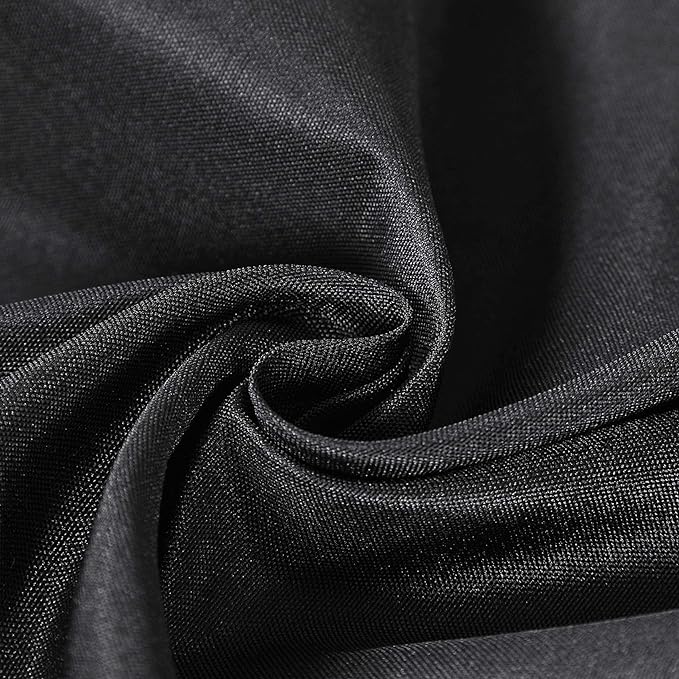 Rectangle Tablecloth 60x102 inch Washable Polyester Fabric Table Cloth for Wedding Party Dining Banquet Decoration（6 Pack 60x102, Black）