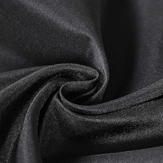 Rectangle Tablecloth 60x84 inch Washable Polyester Fabric Table Cloth for Wedding Party Dining Banquet Decoration（60x84, Black）