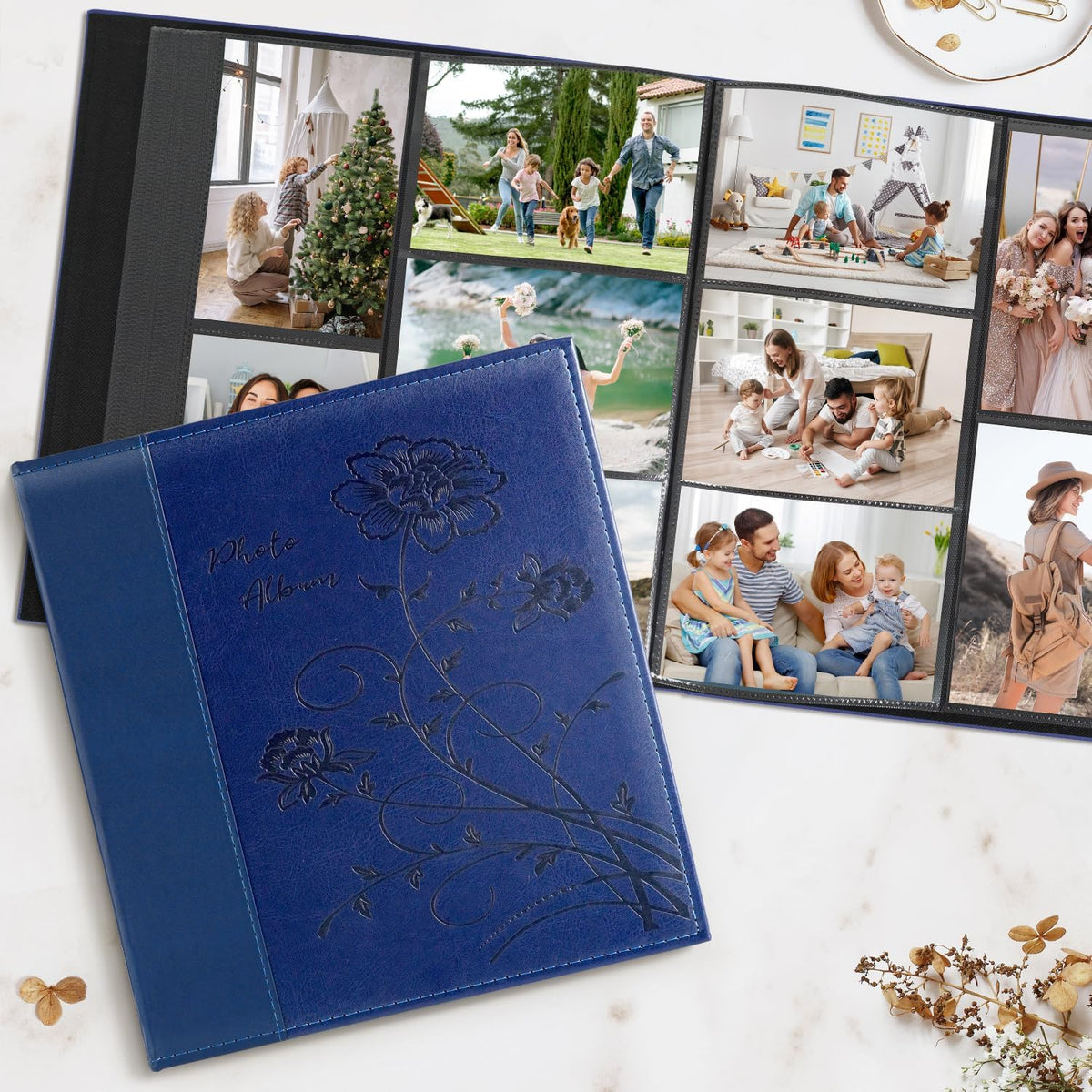 Artmag Photo Album 4x6 1000 Photos, Large Capacity Wedding Family Leather Cov...