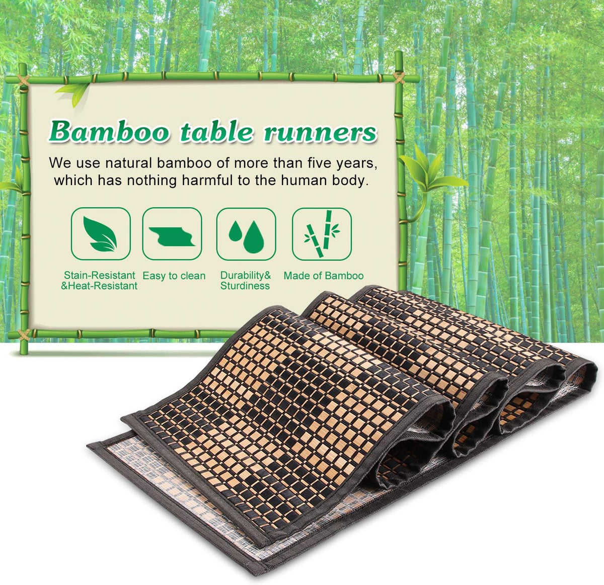Table Runner (Black, 12 * 108inch)