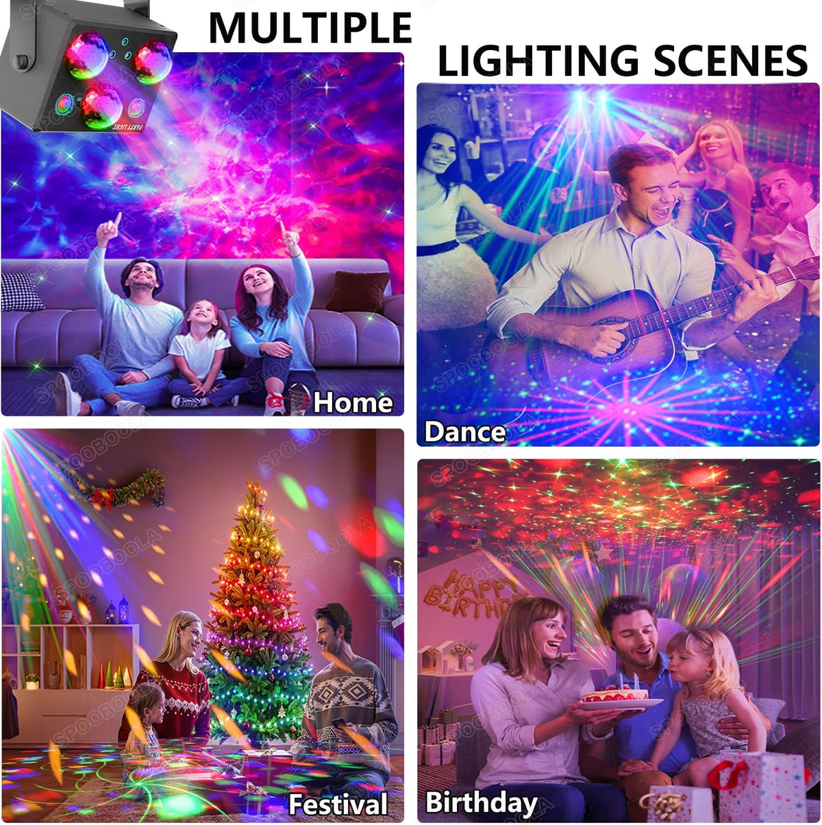 Disco Ball,Party DJ Disco Light Strobe Stage Dance Light Glow Party Sound Act...
