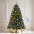 dwvo 6ft pre-lit artificial christmas tree green 1000, main product view