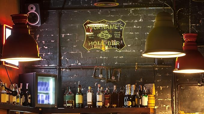 ADVPRO Personalized Your Name Home Bar RGB Dynamic Glam LED Sign - Cut-to-Edge Shape - Smart 3D Decoration - Multicolor Signage st06s43-fnd-p11d-tm-c