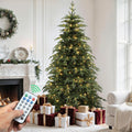 yitahome 7.5ft prelit green aspen fir christmas tree, main product view