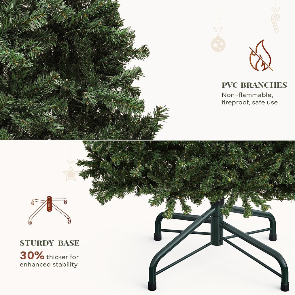 yitahome prelit green christmas tree 7.5ft with remote, package contents