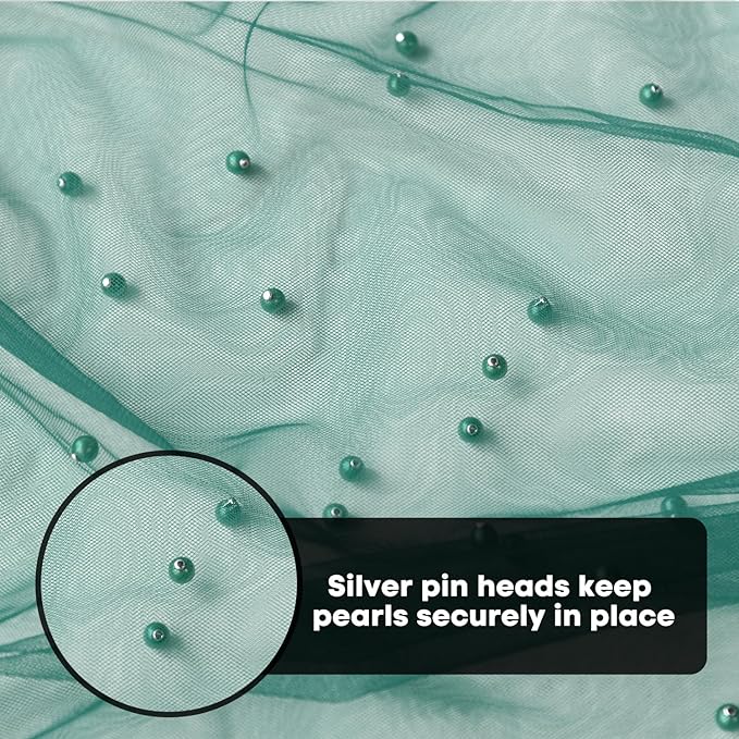 Artoid Mode Pearl Dark Green Gauze Table Runner 120 Inch 10FT, Seasonal Sheer Dining Holiday Wedding Birthday Baby Shower Table Decor for Home Party
