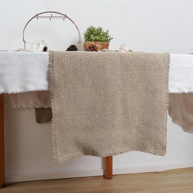100% Pure Linen Table Runner 72 Inches Long-Super Thick Noble Cloth Dining Table Runner for Wedding, Parties, Everyday, Holidays