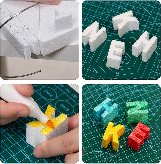 Crafare 17X11X2 Inch Craft Foam Blocks 3 Pack Polystyrene Foam Sheet DIY Crafting Rectangle for Arts School Projects Sculptures Floral Arrangements Modeling and Centerpieces
