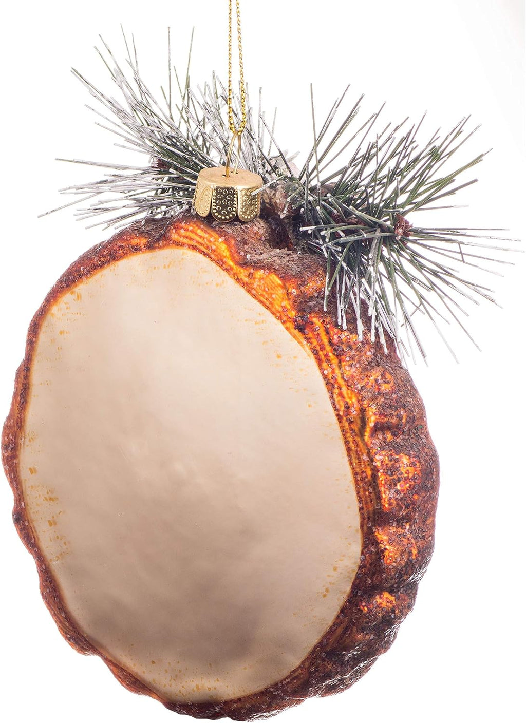 Glass Blown Ornaments for Christmas Tree Pine Tree Stump