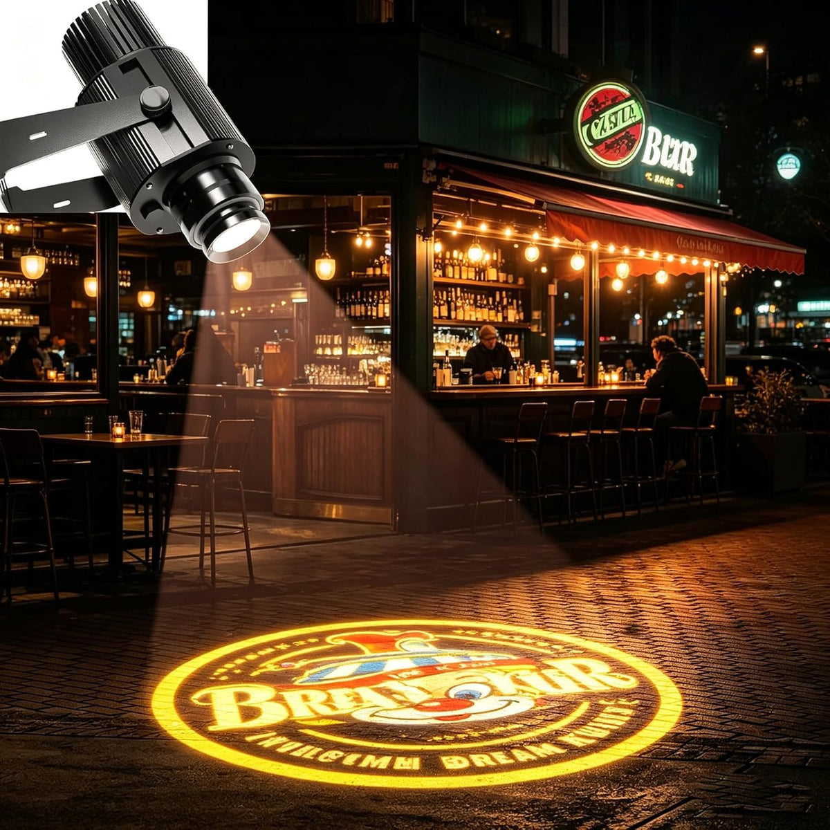 35w gobo projector ip67 waterproof custom logo light, main product view