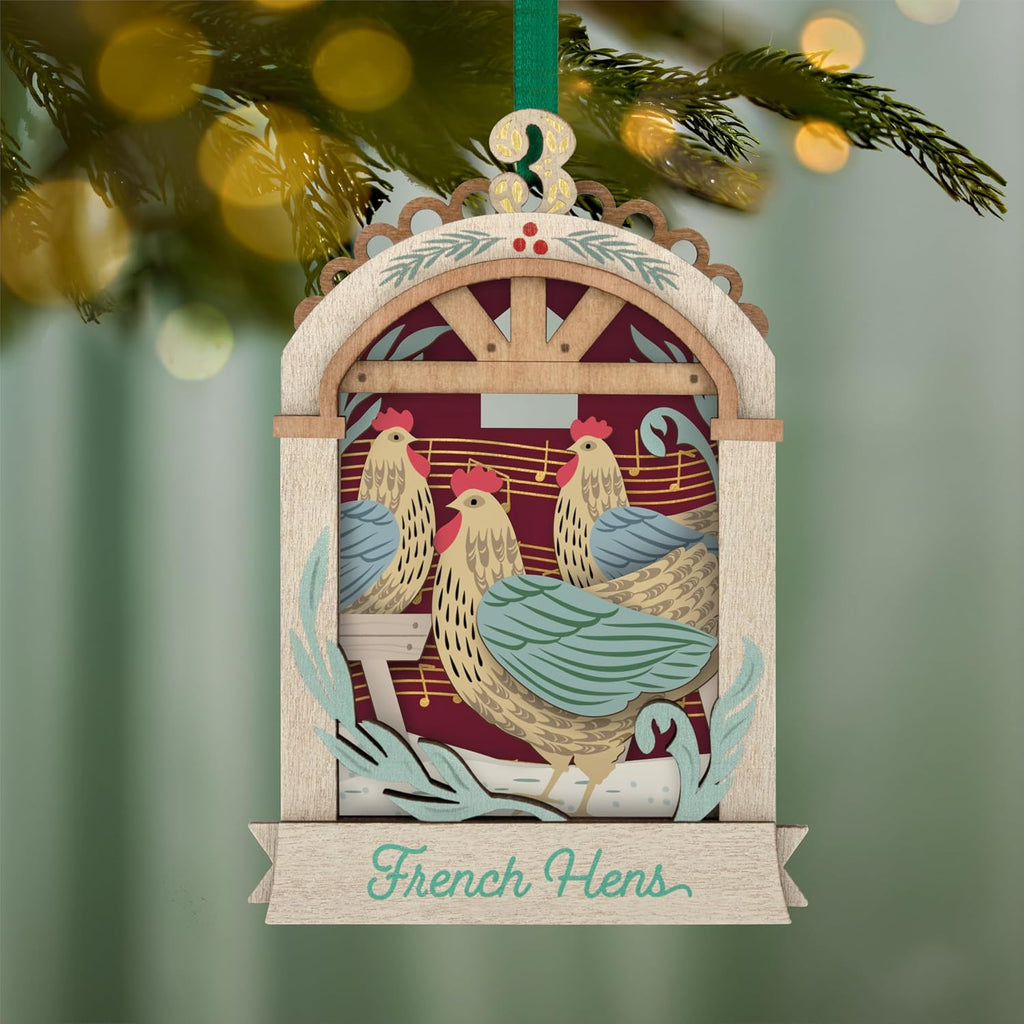Hallmark Keepsake Christmas Ornament 2026, Twelve Days of Christmas French Hens, Papercraft, Gifts for Christmas Lovers