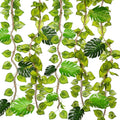 artificial tropical palm leaves with rattan vines &, main product view