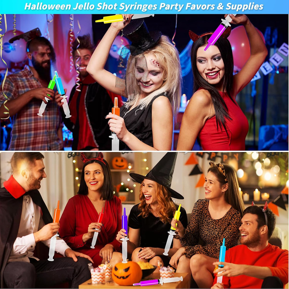 30ml Jello Shot Syringes 150 Pack with Tip Cap Adults Party Liquid Syringe