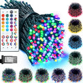 35 Colors Changing Christmas Lights, 98FT 300 LED String Lights Green Wire with Remote, Waterproof Twinkle Light for Halloween Xmas Tree Holiday Party Indoor Outdoor Decorations