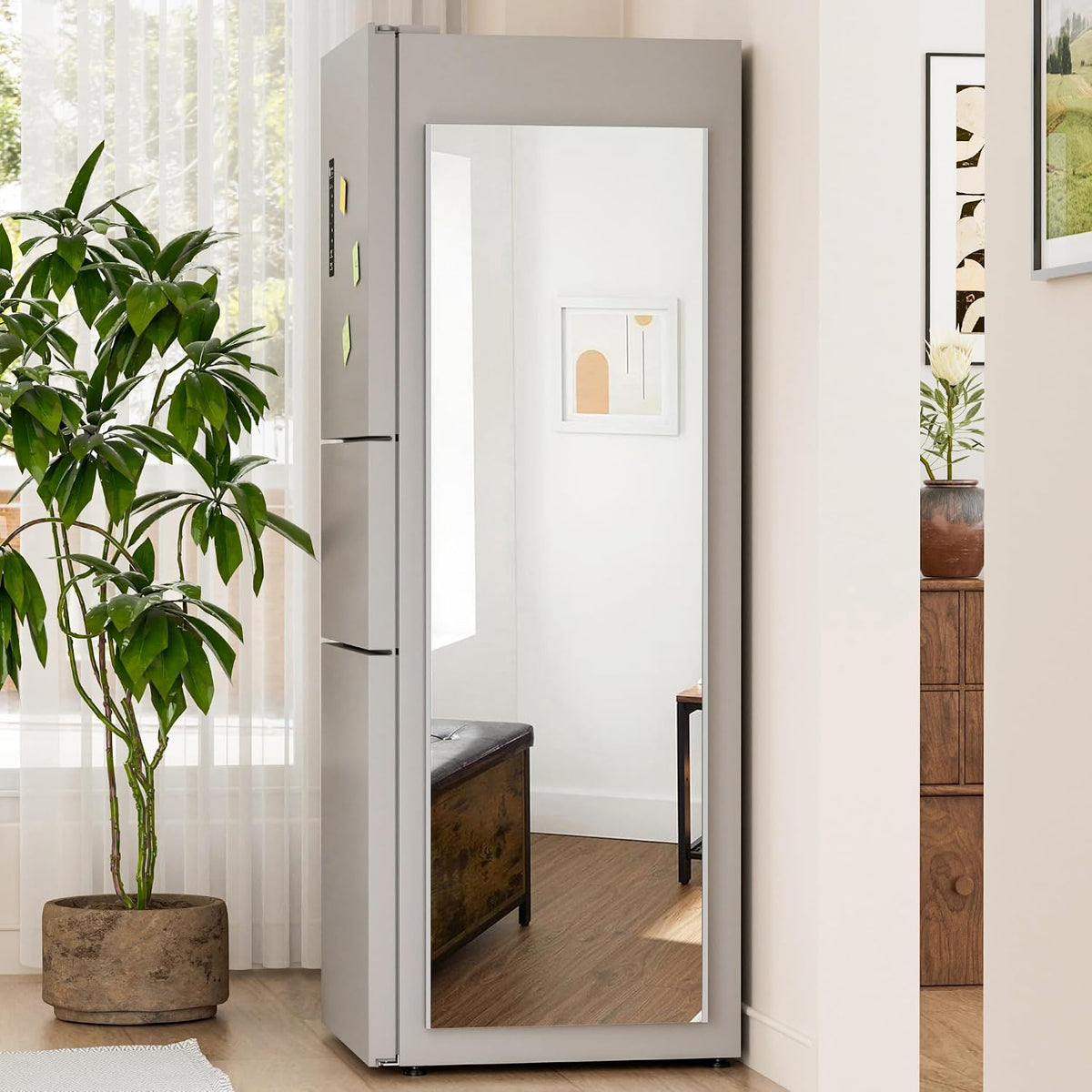 brisafe magnetic no-drill shatterproof nanomirror, 20 x 63, main product view