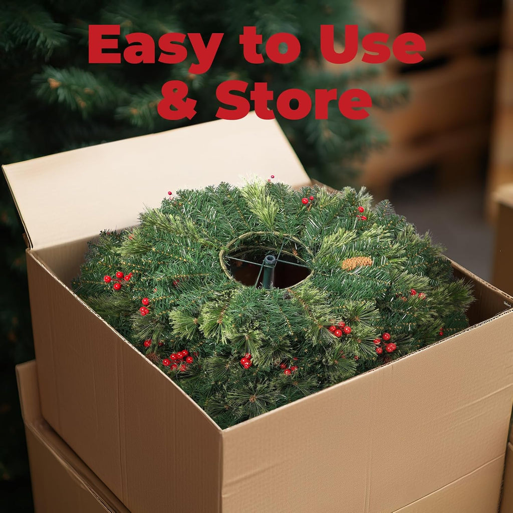 oasiscraft christmas tree, 6 ft prelit pop up, side view