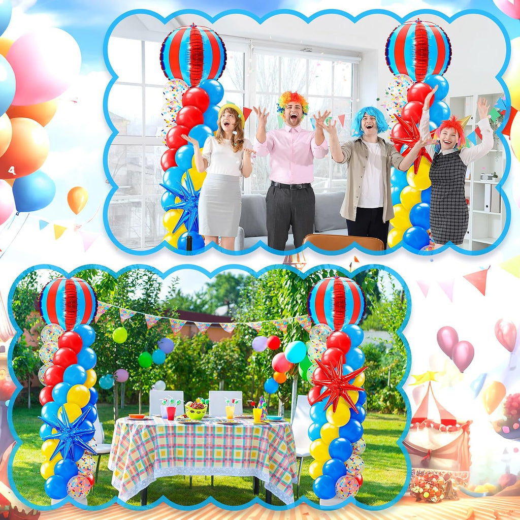 2 sets circus party decorations carnival balloon column, package contents