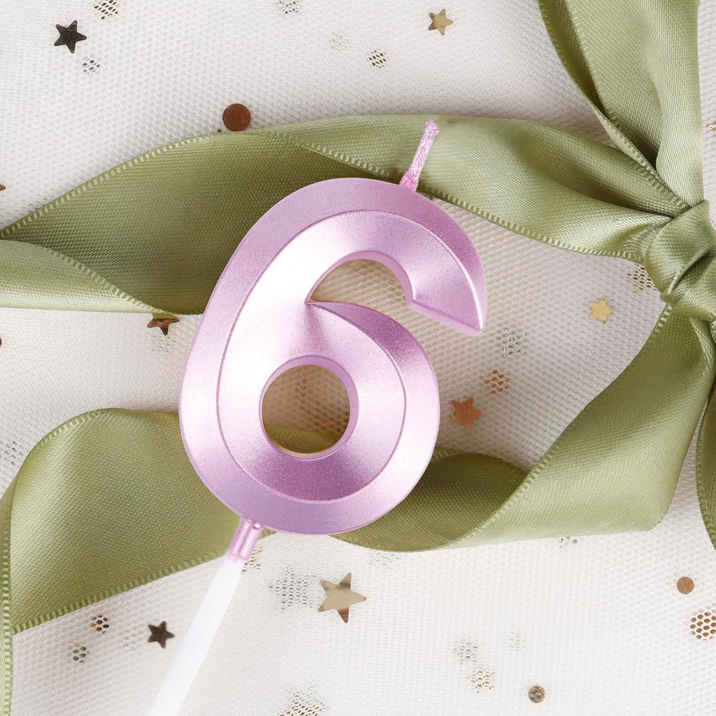 BEAN LIEVE Numeral Birthday Candles - Birthday Cake Candles Numeric Candles Number 0 1 2 3 4 5 6 7 8 9 Used for Cake Decoration on Birthday Parties and Wedding Anniversary Celebration（Rose Gold