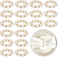 100pcs Pearl Napkin Rings Imitation Pearl Ring Napkins Holder Universal Napkins Holders Pearls Napkin Rings for Cloth Napkins for Wedding Party Dinner Table Decor and Daily Use