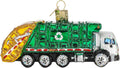 Old World Christmas Ornaments Garbage Truck Glass Blown Ornaments for Christmas Tree