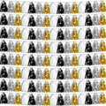 8P Black Gold Silver Foil Fringe Metallic Tassel Garland, Tassels Banner Streamers for Parade Floats, Bachelorette, Wedding, Birthday, Halloween, Christmas, Bridal/Baby Shower Party Decorations