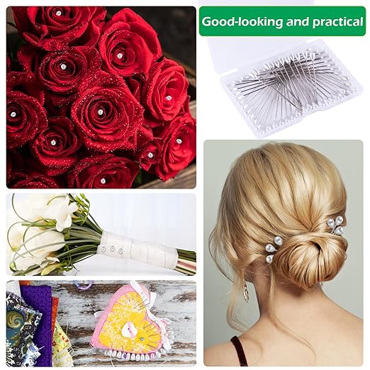 GLAMFIELDS Floral Arrangement Kit with Floral Tape, 26 Gauge Floral Stem Wire, 22 Gauge Floral Wire, Cutter, Boutonniere Flower pin for Bouquet Stem Wrapping, Floral Crafts and Wedding Bridal Bouquets