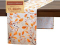 Maison d' Hermine Table Runner 100% Cotton Single Layer Table Runners 72 inches Long for Thanksgiving Christmas Decorations Home Kitchen Dining Party Wedding (Oak Leaves, 14.5" x 72")