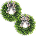 set of 2, 20‘’ boxwood wreath for front, main product view