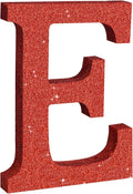 TONIFUL 8 Inch Red Glitter Letter E Table Centerpiece A-Z Red Birthday Party Decorations,Red Alphabet E for Birthday,Chrismas,Graduation,Bridal Shower,Wedding,Anniversary Party Supplies