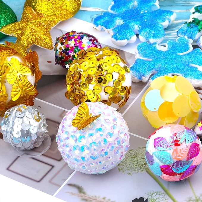 2PCS 7.9 Inch White Foam Balls Polystyrene Craft Balls Foam Balls for Art, Craft, Household, School Projects and Christmas Easter Party Decorations