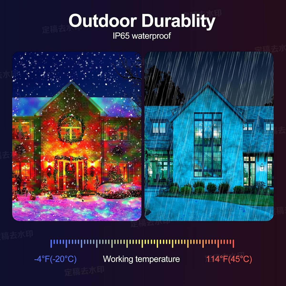 Ocean Projector Outdoor with Water Wave Ripple Flame Effects